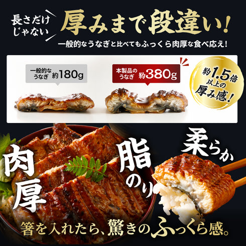 超特大うなぎの蒲焼 1尾約380g