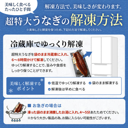超特大うなぎの蒲焼 1尾約380g
