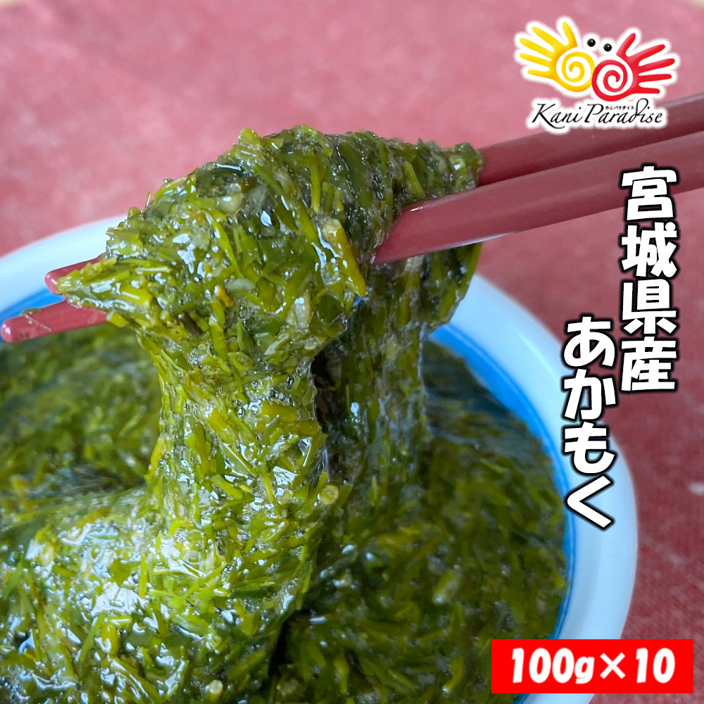 宮城県産 アカモク (ぎばさ) 100g×10パック 送料無料【冷凍品】